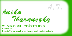 aniko thuranszky business card